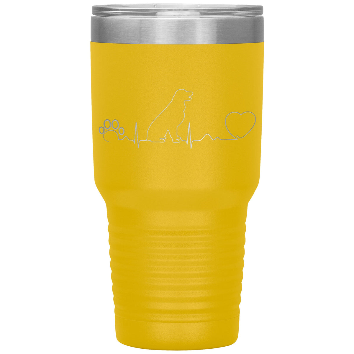Dog heartbeat Vacuum Tumbler 30 oz-Tumblers-I love Veterinary