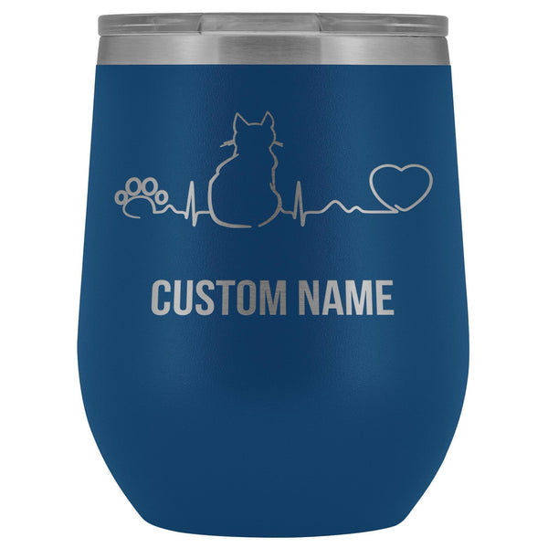 Dog or Cat Pulse Tumbler with Custom Name-Custom Tumbler-I love Veterinary
