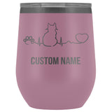 Dog or Cat Pulse Tumbler with Custom Name-Custom Tumbler-I love Veterinary