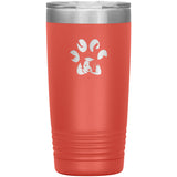 Dog Pawprint 20oz Tumbler-Tumblers-I love Veterinary