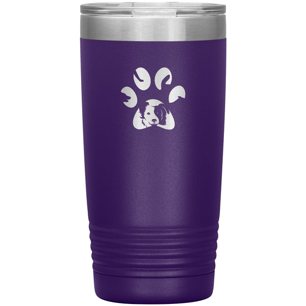 Dog Pawprint 20oz Tumbler-Tumblers-I love Veterinary