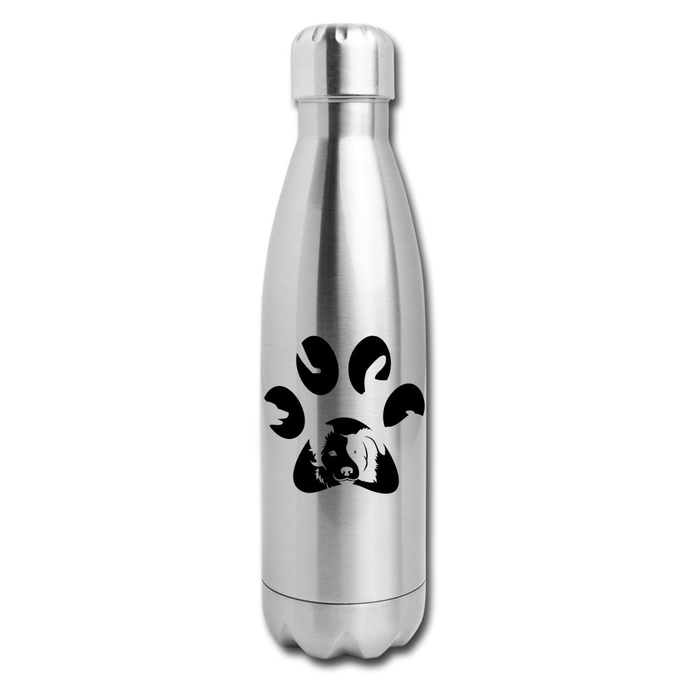 Dog Pawprint Insulated Stainless Steel Water Bottle-Insulated Stainless Steel Water Bottle | DyeTrans-I love Veterinary