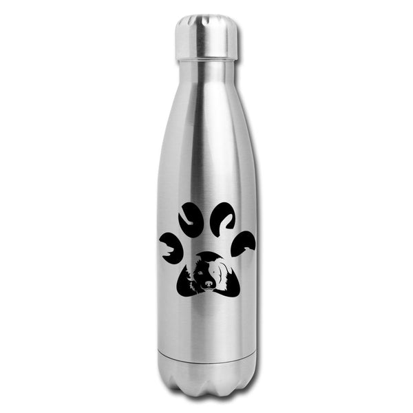 Dog Pawprint Insulated Stainless Steel Water Bottle-Insulated Stainless Steel Water Bottle | DyeTrans-I love Veterinary