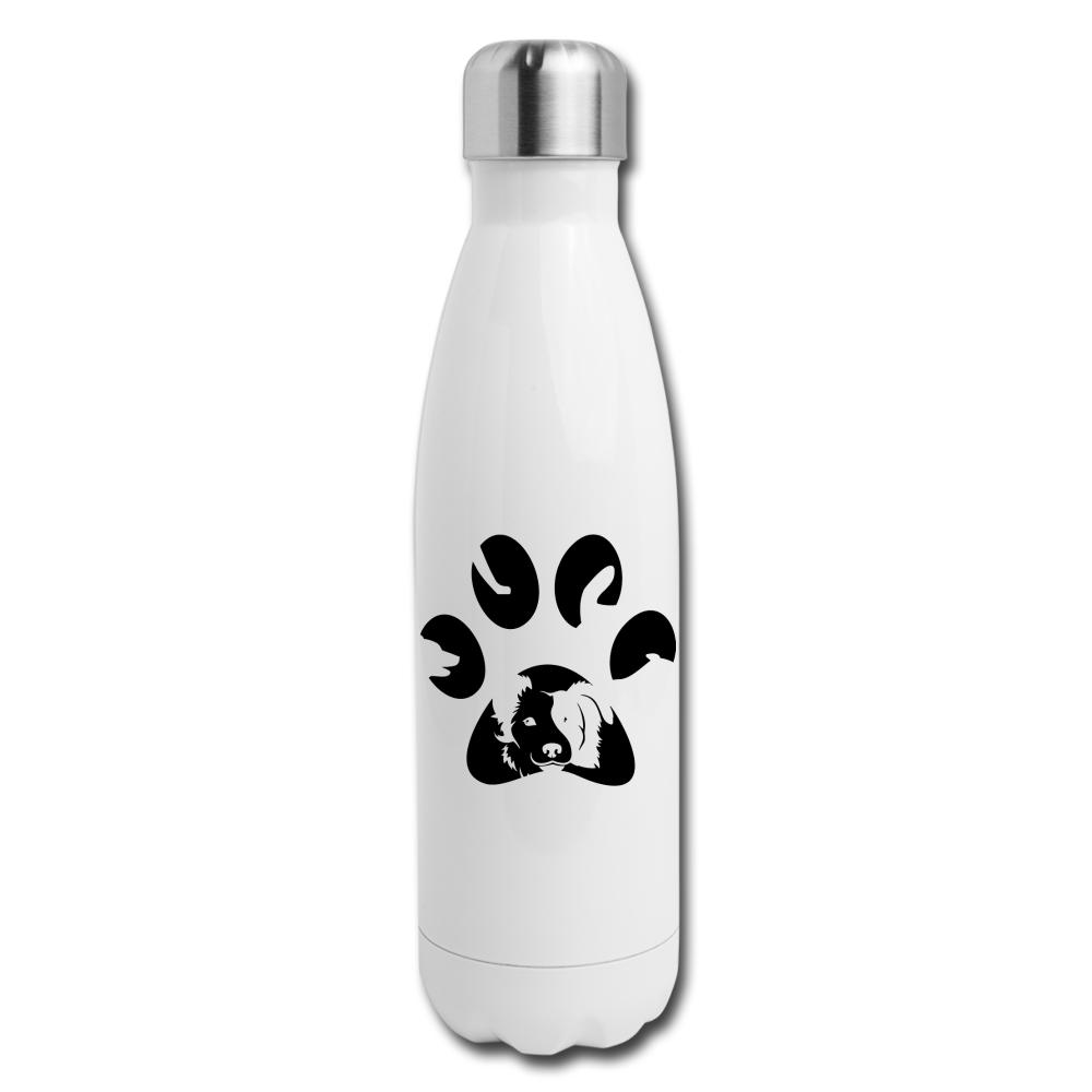 Dog Pawprint Insulated Stainless Steel Water Bottle-Insulated Stainless Steel Water Bottle | DyeTrans-I love Veterinary