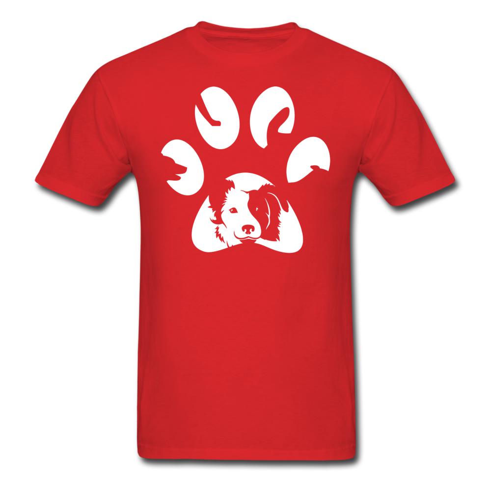 Dog Pawprint Unisex T-shirt-Unisex Classic T-Shirt | Fruit of the Loom 3930-I love Veterinary