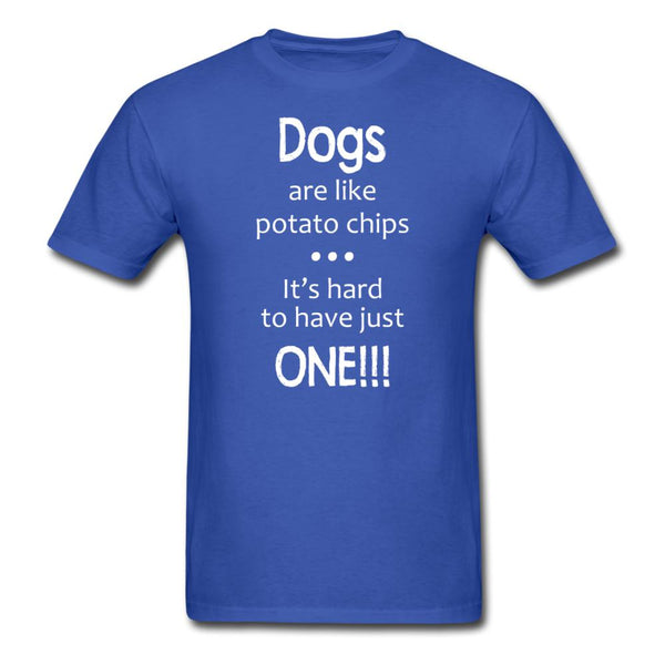 Dogs are like potato chips Unisex T-shirt-Unisex Classic T-Shirt | Fruit of the Loom 3930-I love Veterinary