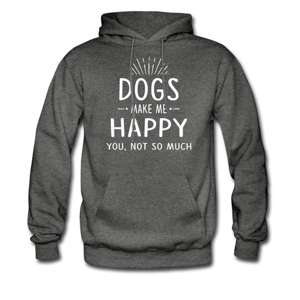 Dogs make me happy Unisex Hoodie-Men's Hoodie | Hanes P170-I love Veterinary