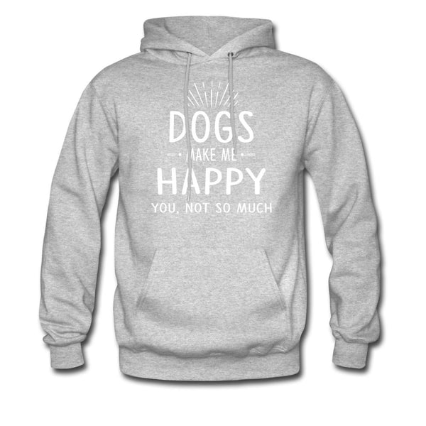 Dogs make me happy Unisex Hoodie-Men's Hoodie | Hanes P170-I love Veterinary