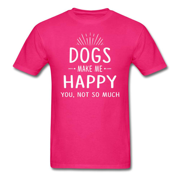 Dogs make me happy Unisex T-shirt-Unisex Classic T-Shirt | Fruit of the Loom 3930-I love Veterinary