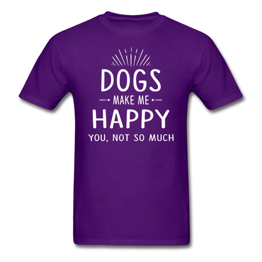 My dog makes me happy t shirt hotsell