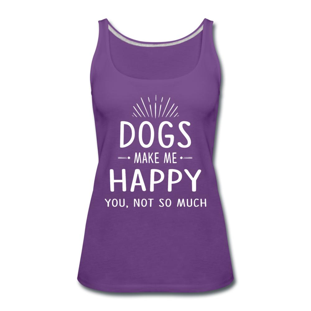 Dogs make me happy Women's Tank Top-Women’s Premium Tank Top | Spreadshirt 917-I love Veterinary