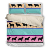 Dogs Pattern Bedding Set-Bed sheets-I love Veterinary
