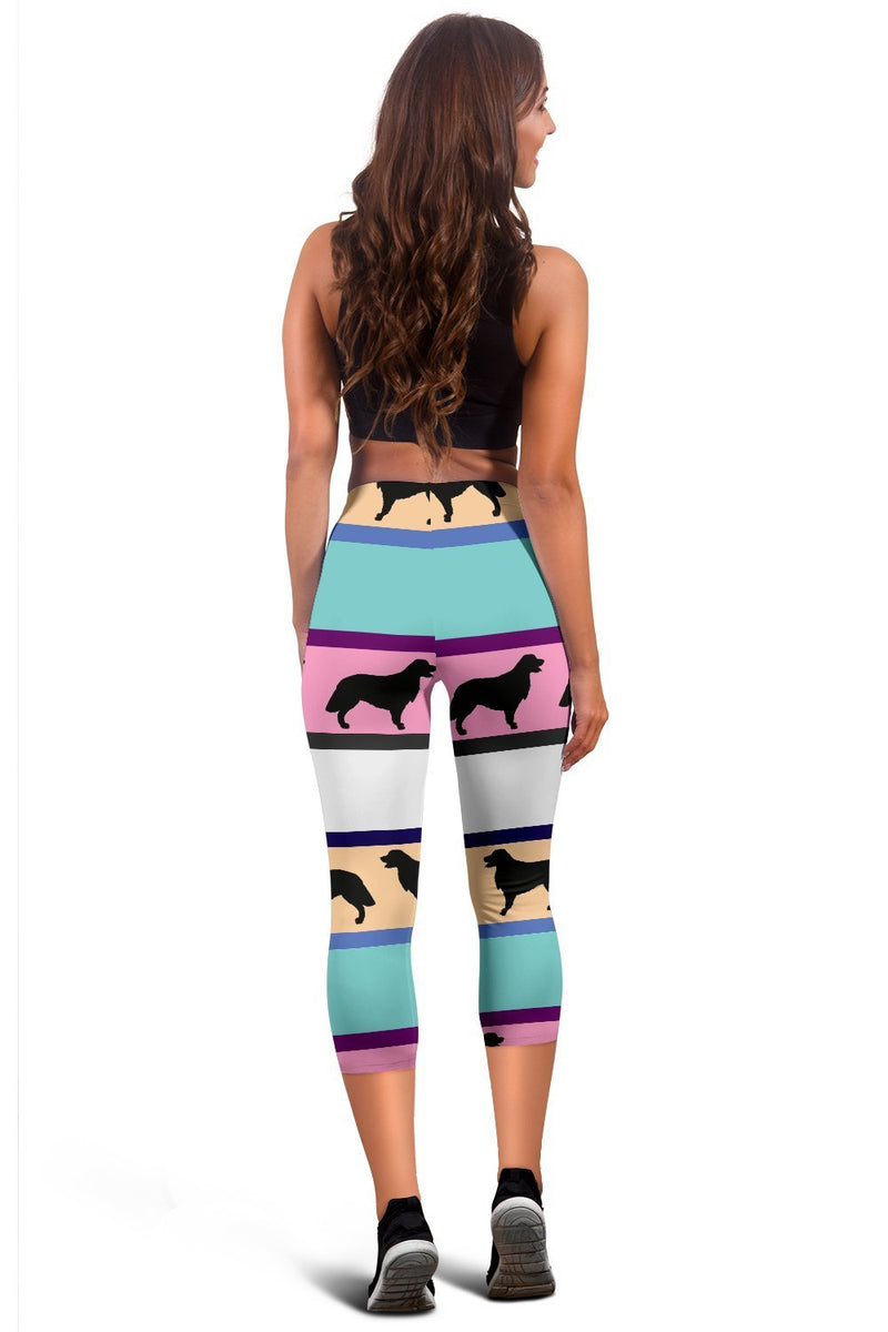 Dogs Pattern Capri Leggings-Leggings-I love Veterinary