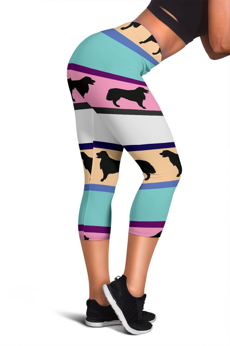Dogs Pattern Capri Leggings-Leggings-I love Veterinary