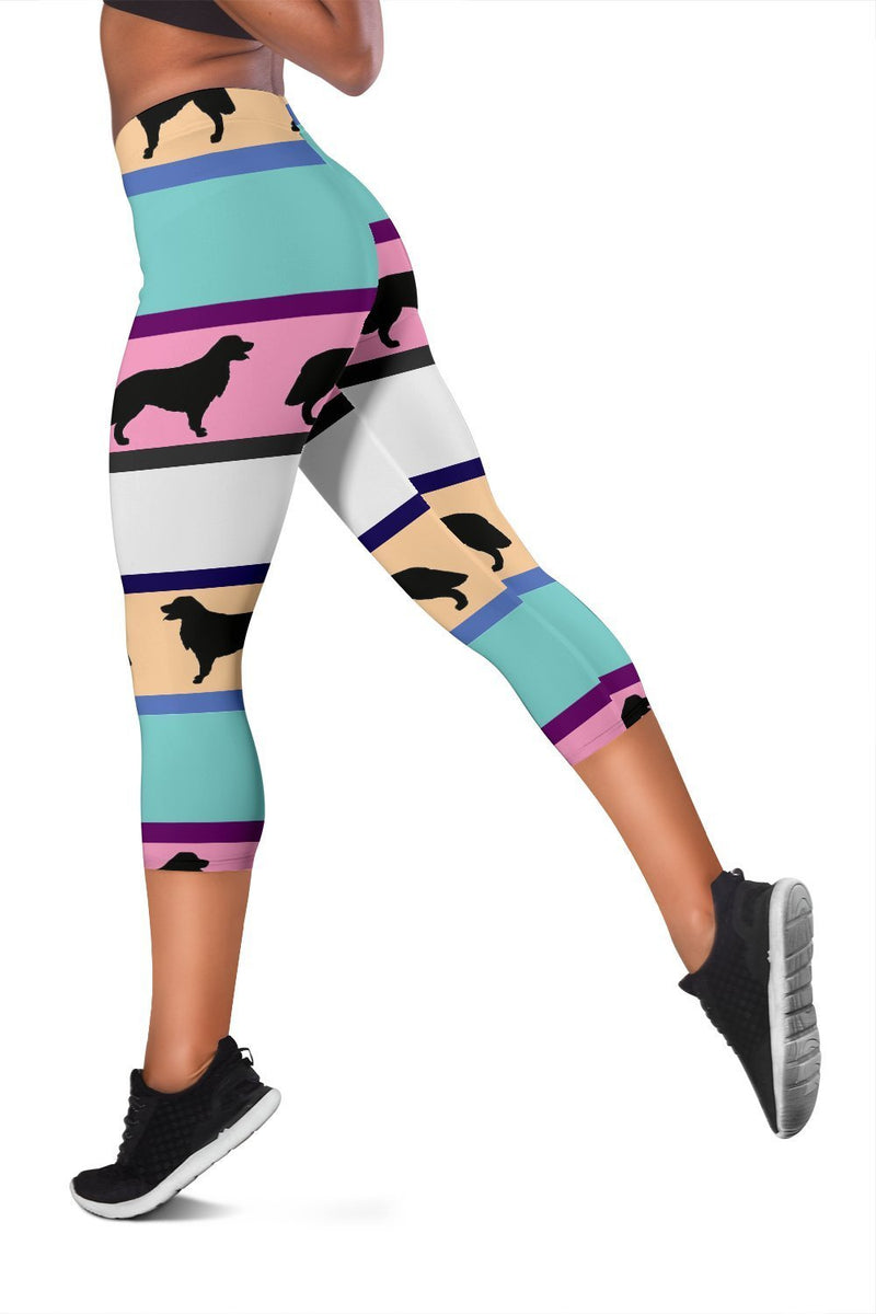 Dogs Pattern Capri Leggings-Leggings-I love Veterinary