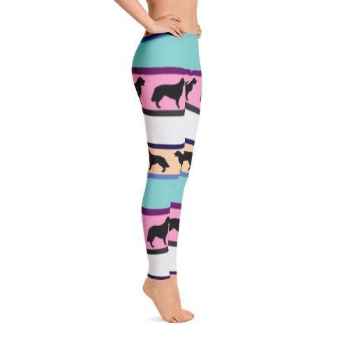 Dogs Pattern Leggings-Leggings-I love Veterinary