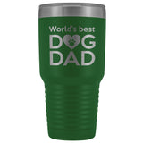 Dogs - World's best dog dad 30oz Vacuum Tumbler-Tumblers-I love Veterinary