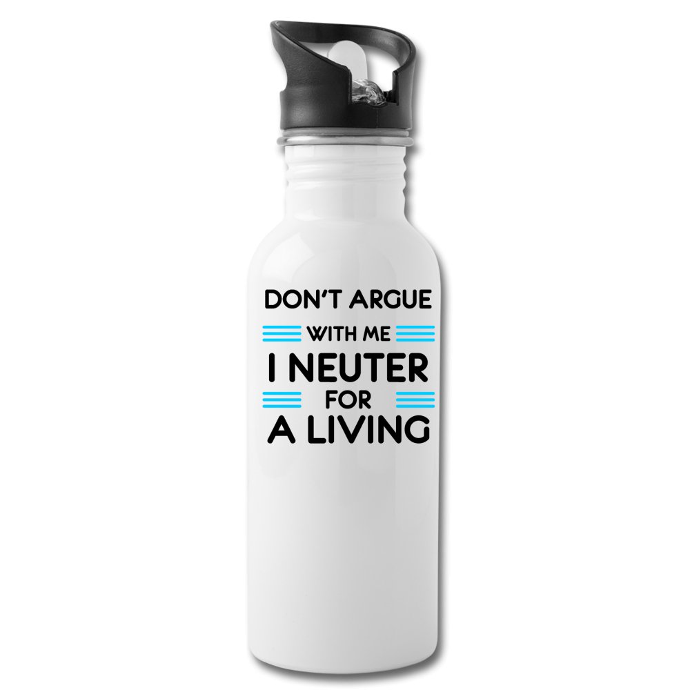 Don't argue with me I neuter for a living 20oz Water Bottle-Water Bottle | BestSub BLH1-2-I love Veterinary