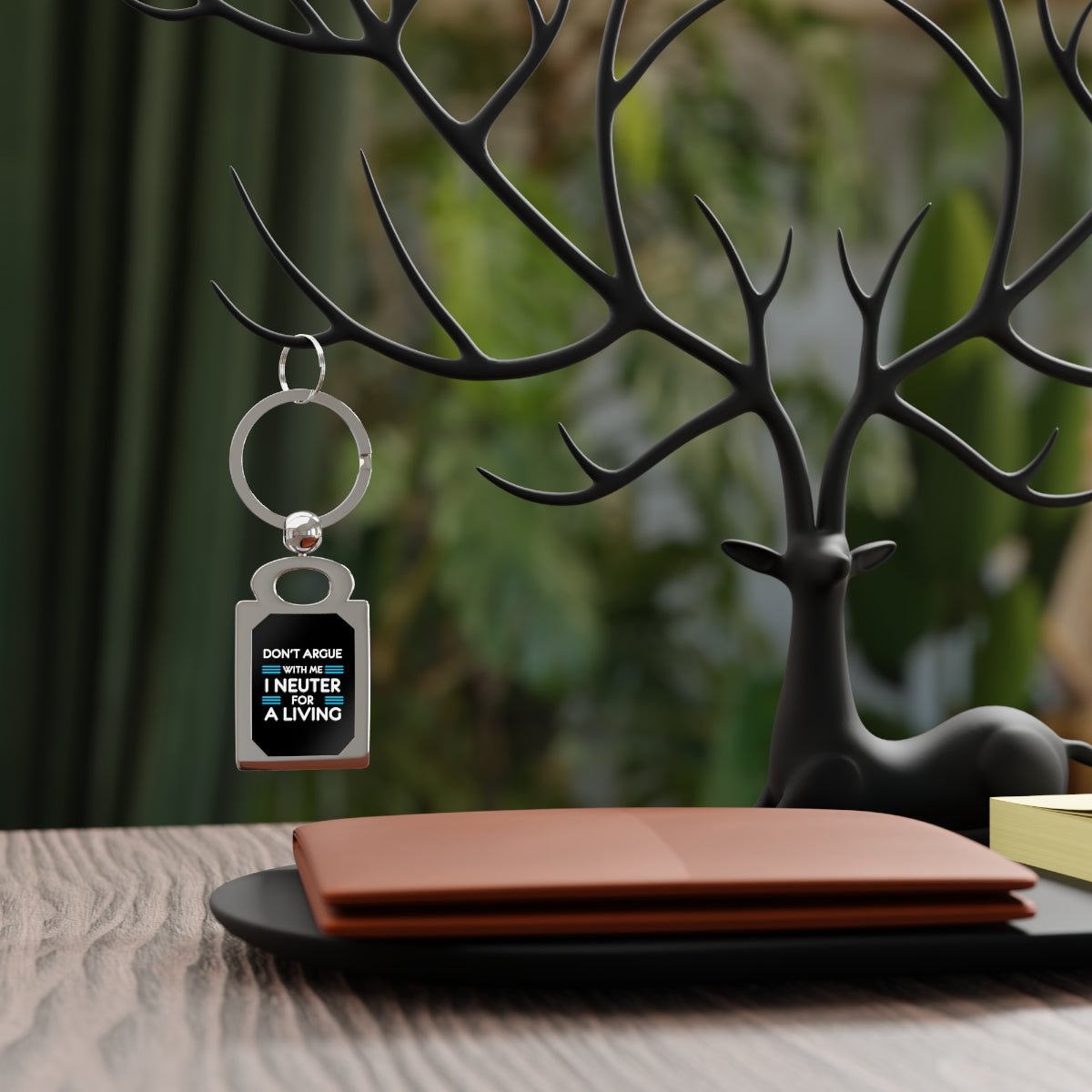 Don't argue with me I neuter for a living Keychain-Keychains-I love Veterinary