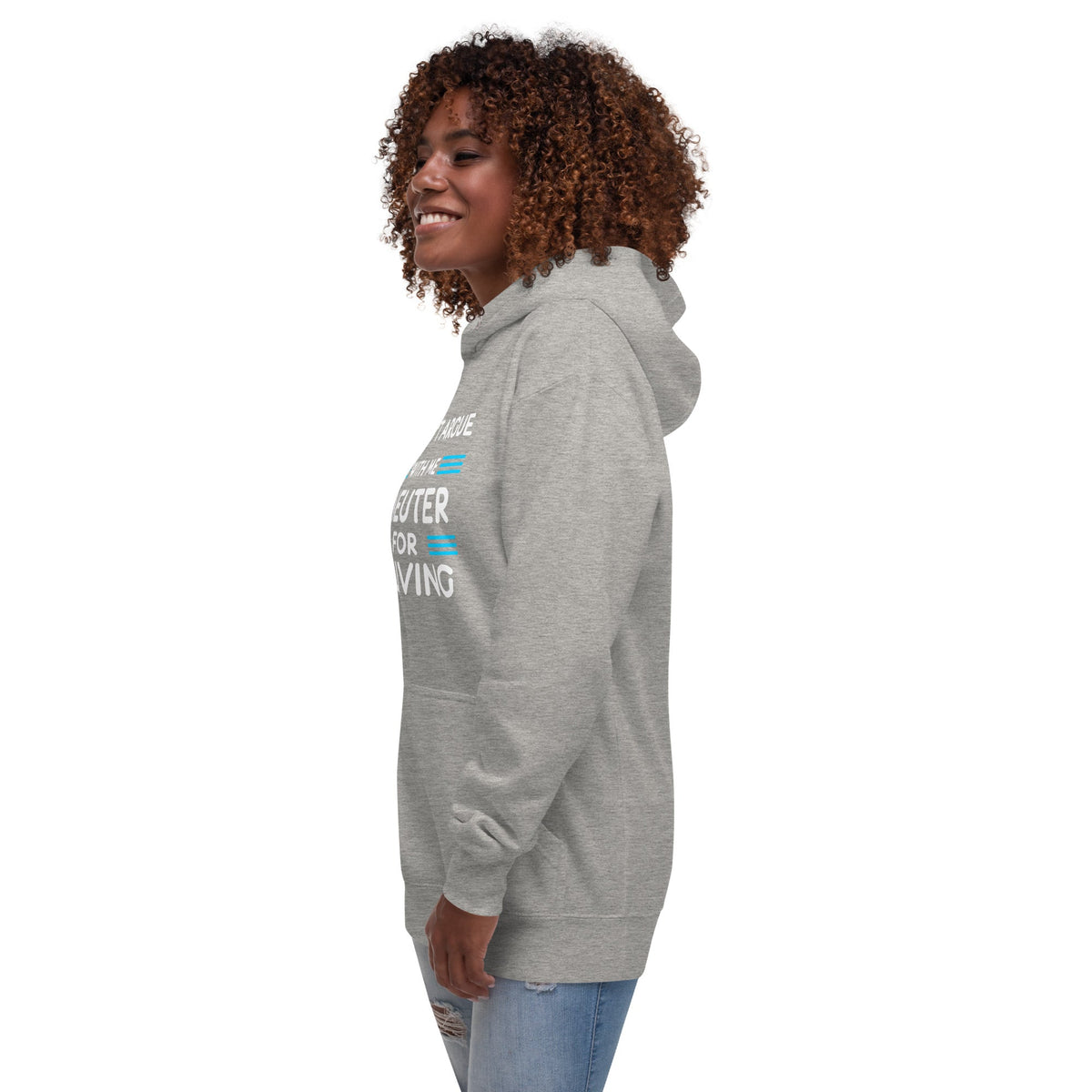 Don't argue with me I neuter for a living Unisex Premium Hoodie-Premium Unisex Hoodie-I love Veterinary