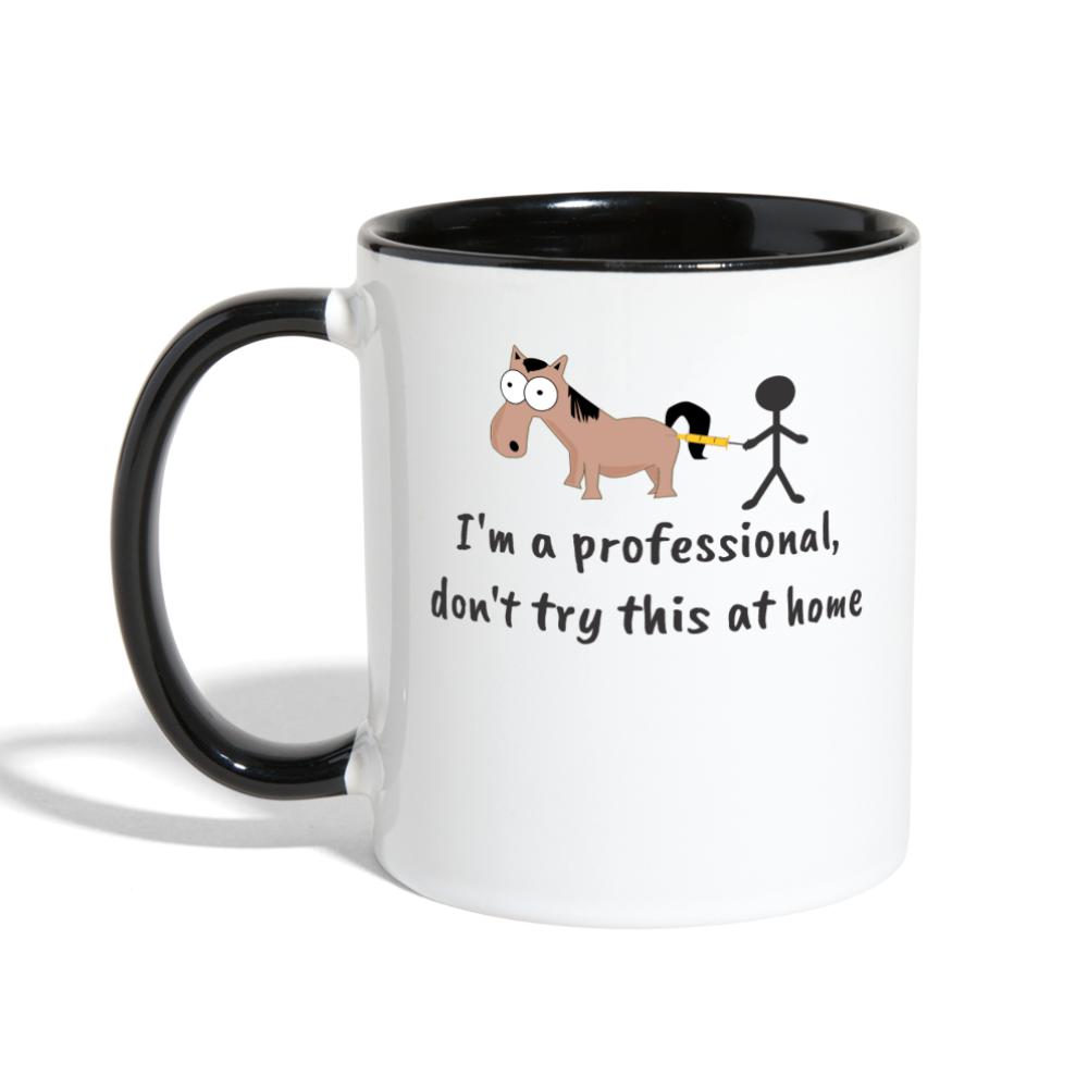 Don't try this at home Contrast Coffee Mug-Contrast Coffee Mug | BestSub B11TAA-I love Veterinary