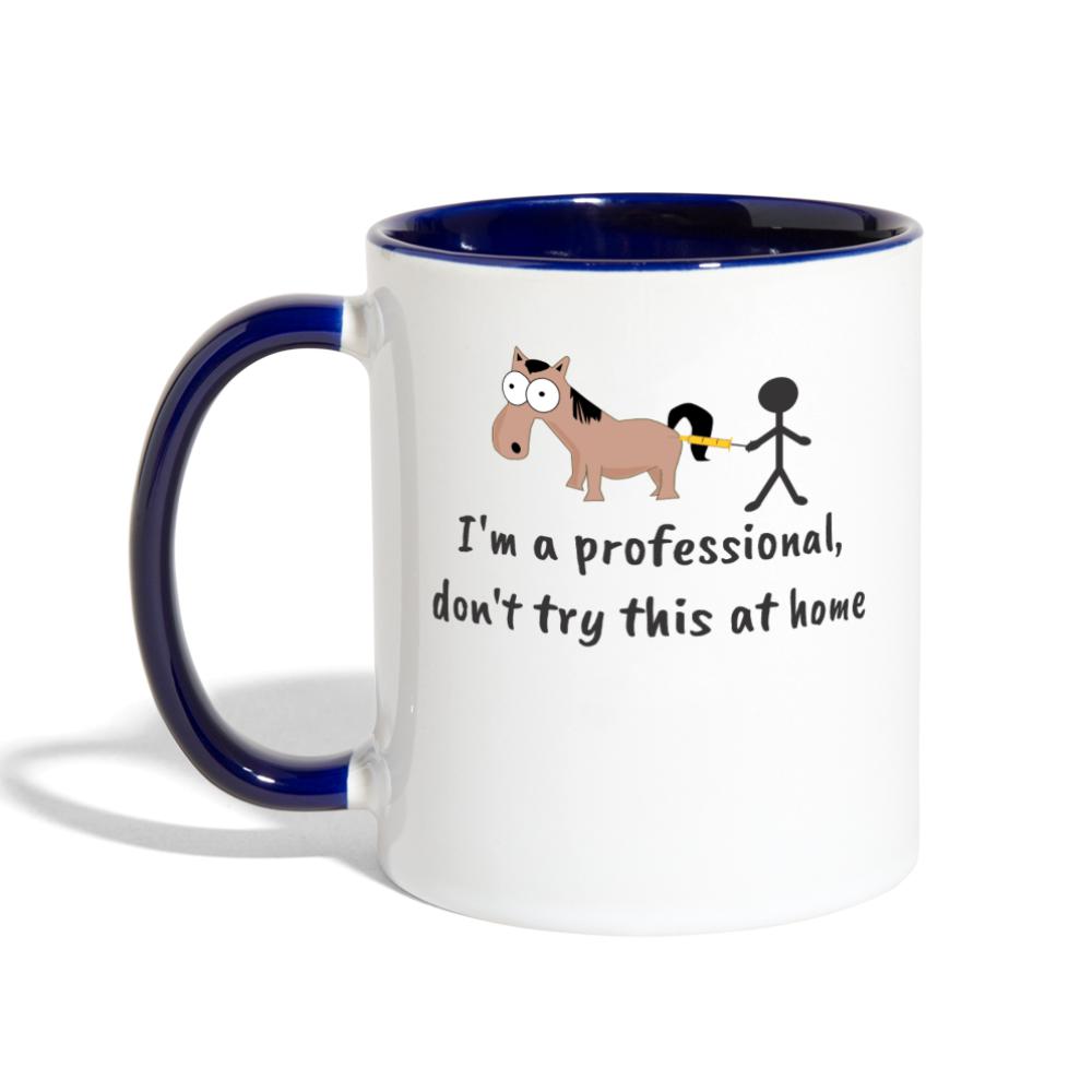 Don't try this at home Contrast Coffee Mug-Contrast Coffee Mug | BestSub B11TAA-I love Veterinary