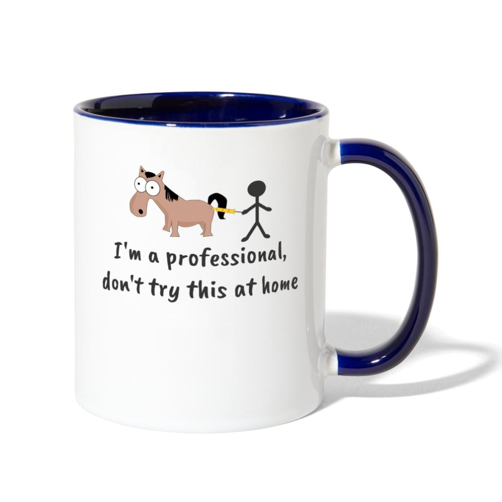 Don't try this at home Contrast Coffee Mug-Contrast Coffee Mug | BestSub B11TAA-I love Veterinary