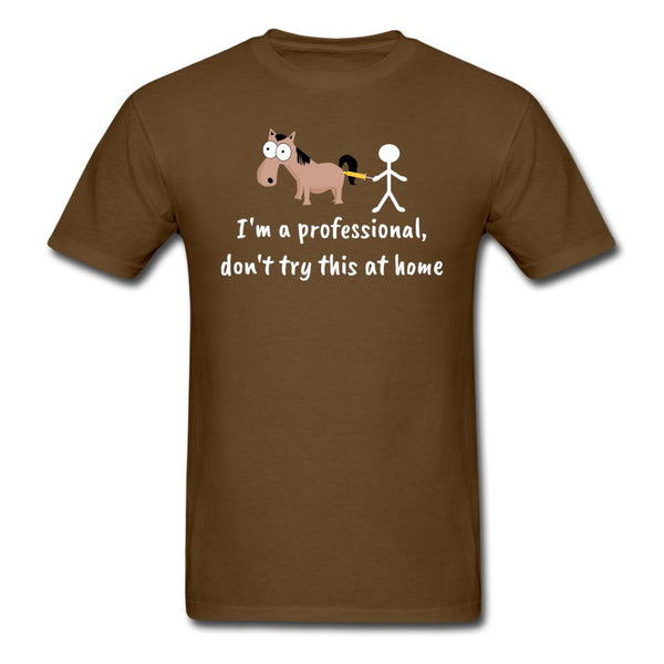 Don't try this at home Unisex T-shirt-Unisex Classic T-Shirt | Fruit of the Loom 3930-I love Veterinary