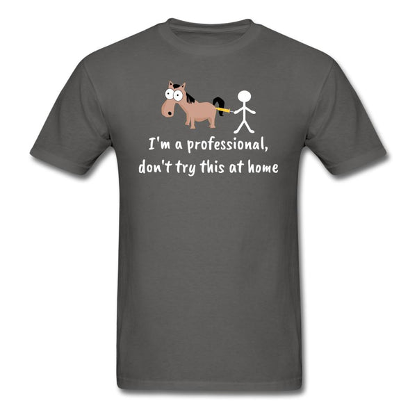 Don't try this at home Unisex T-shirt-Unisex Classic T-Shirt | Fruit of the Loom 3930-I love Veterinary