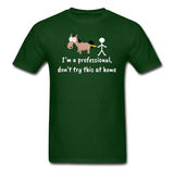 Don't try this at home Unisex T-shirt-Unisex Classic T-Shirt | Fruit of the Loom 3930-I love Veterinary