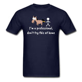 Don't try this at home Unisex T-shirt-Unisex Classic T-Shirt | Fruit of the Loom 3930-I love Veterinary