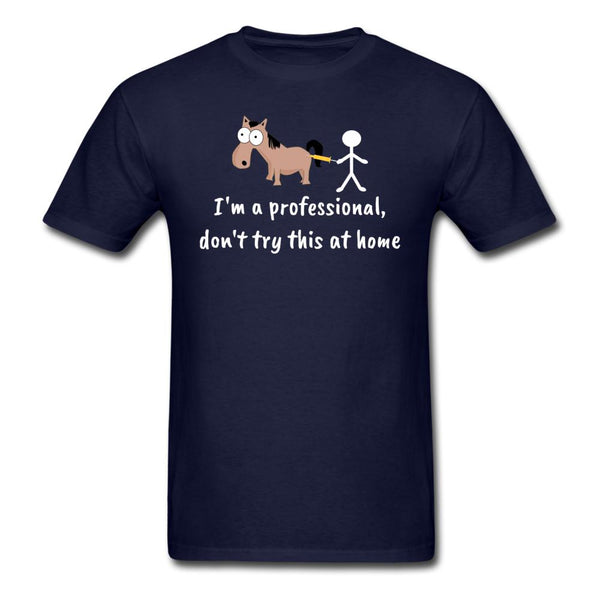 Don't try this at home Unisex T-shirt-Unisex Classic T-Shirt | Fruit of the Loom 3930-I love Veterinary