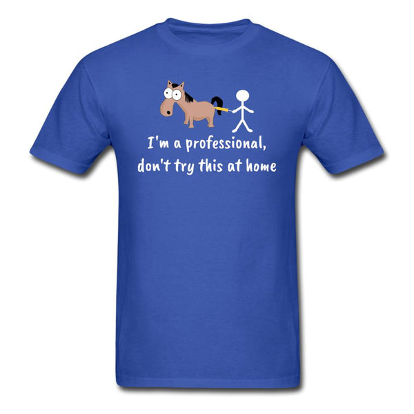 Don't try this at home Unisex T-shirt-Unisex Classic T-Shirt | Fruit of the Loom 3930-I love Veterinary
