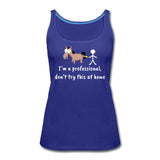 Don't try this at home Women's Tank Top-Women’s Premium Tank Top | Spreadshirt 917-I love Veterinary