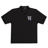 Embroidered Veterinary Love Dog and Cat Unisex Premium Polo T-shirt-I love Veterinary