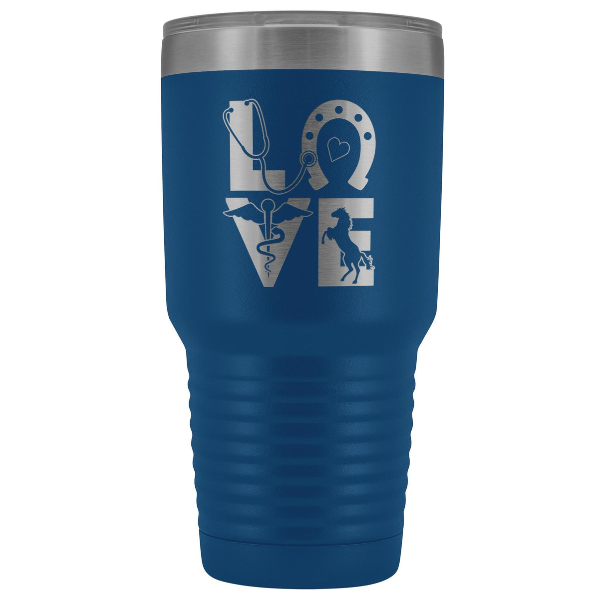 Equine Love 30oz Vacuum Tumbler-Tumblers-I love Veterinary