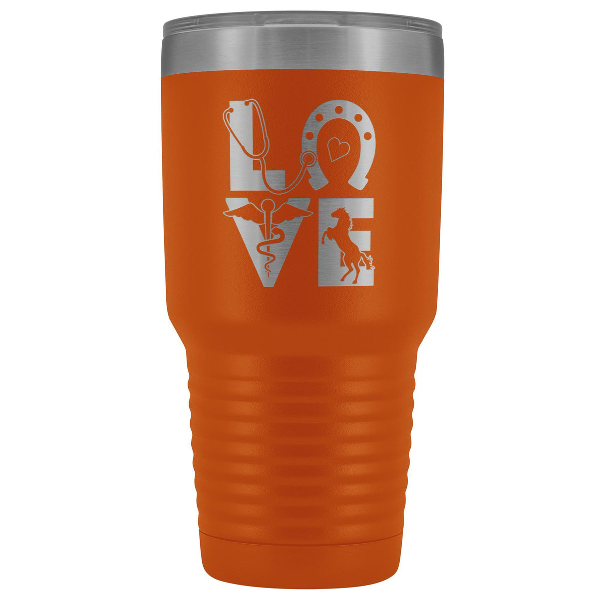 Equine Love 30oz Vacuum Tumbler-Tumblers-I love Veterinary