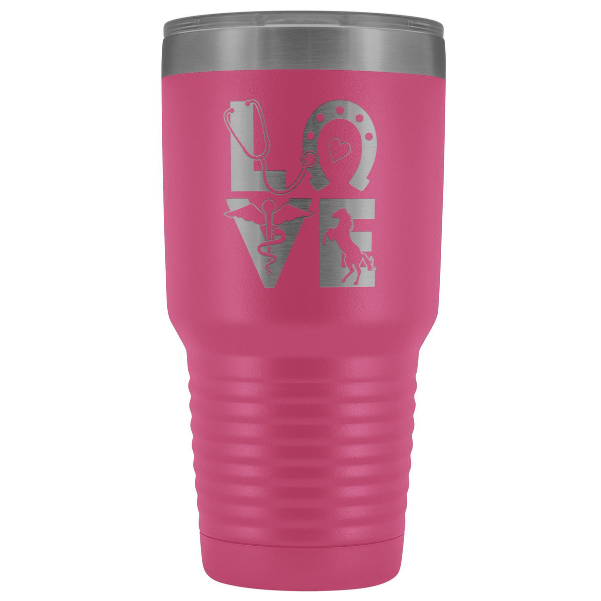 Equine Love 30oz Vacuum Tumbler-Tumblers-I love Veterinary