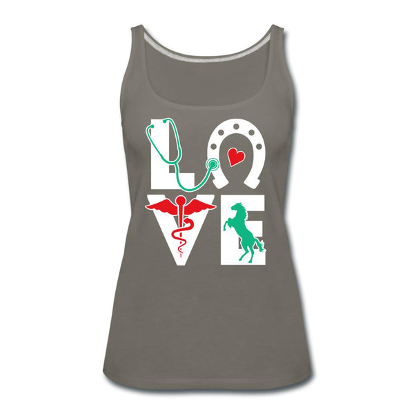 Equine Love Women's Tank Top-Women’s Premium Tank Top | Spreadshirt 917-I love Veterinary