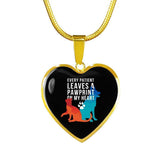 Every patient Leaves a Pawprint Luxury Heart Necklace-Necklace-I love Veterinary
