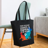 Every patient leaves a pawprint on my heart Eco-Friendly Cotton Tote-Eco-Friendly Cotton Tote-I love Veterinary