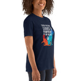 Every patient leaves a pawprint on my heart Short-Sleeve Unisex T-Shirt-I love Veterinary