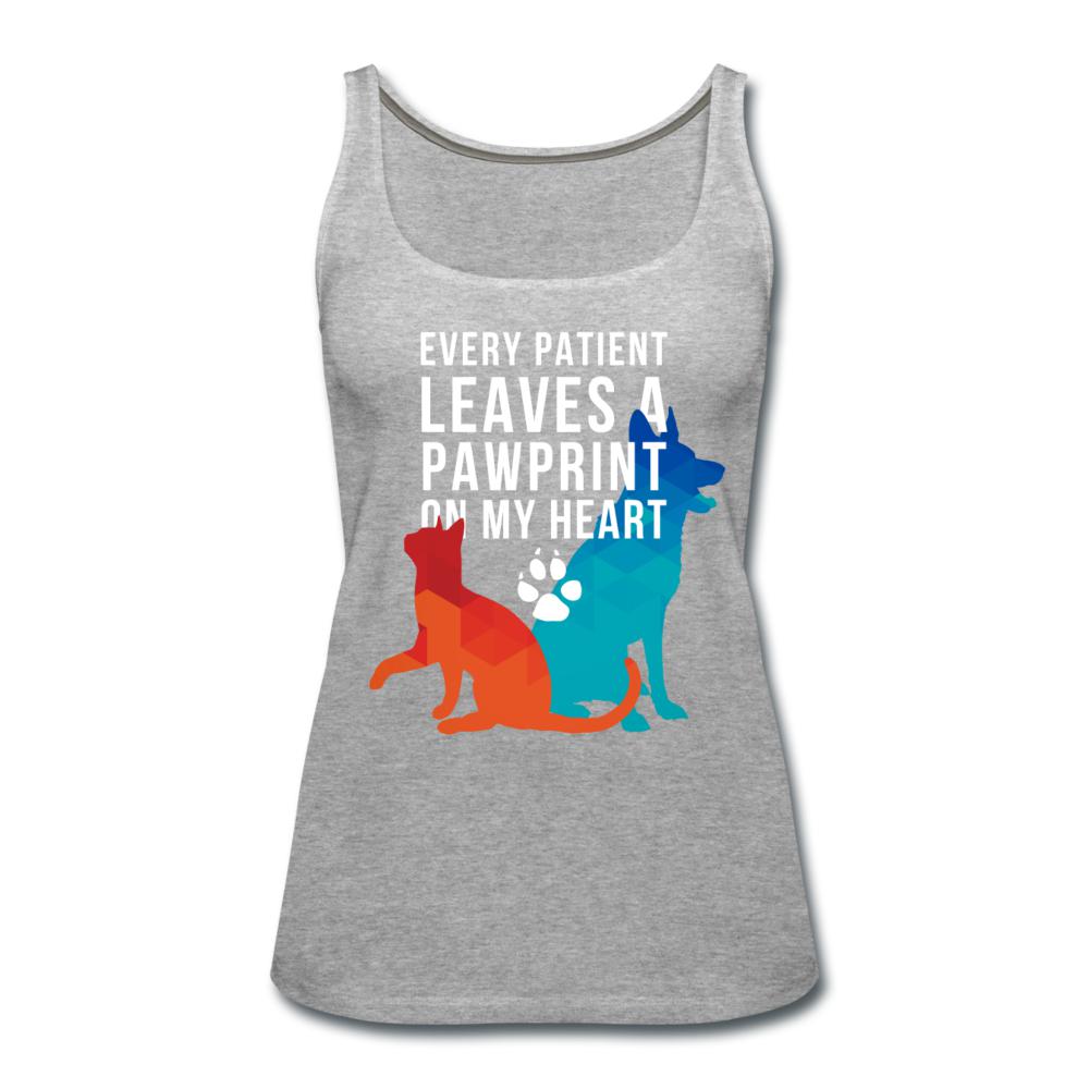 Every patients leaves a pawprint on my heart Women's Tank Top-Women’s Premium Tank Top | Spreadshirt 917-I love Veterinary