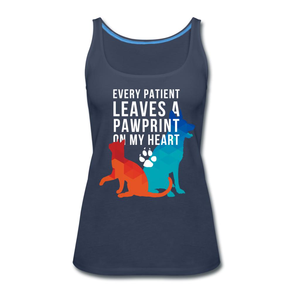 Every patients leaves a pawprint on my heart Women's Tank Top-Women’s Premium Tank Top | Spreadshirt 917-I love Veterinary