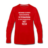 Exhausted Unisex Premium Long Sleeve T-Shirt-Men's Premium Long Sleeve T-Shirt | Spreadshirt 875-I love Veterinary