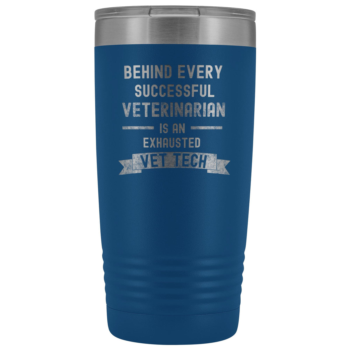 Exhausted Vet Tech 20 oz Vacuum Tumbler-Tumblers-I love Veterinary