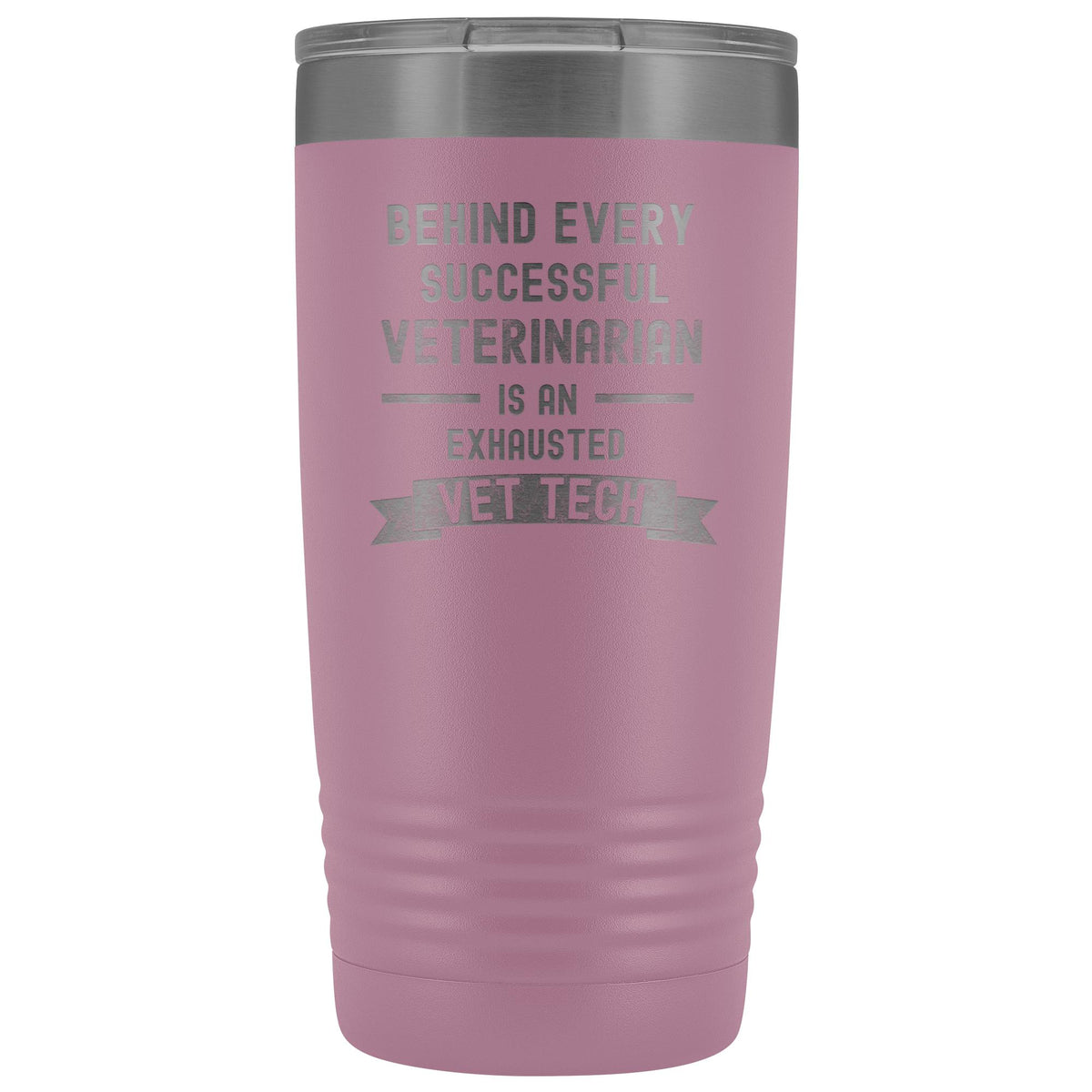 Exhausted Vet Tech 20 oz Vacuum Tumbler-Tumblers-I love Veterinary