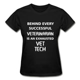 Exhausted Vet Tech Gildan Ultra Cotton Ladies T-Shirt-Ultra Cotton Ladies T-Shirt | Gildan G200L-I love Veterinary