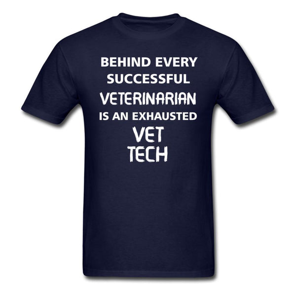 Exhausted Vet Tech Unisex T-shirt-Unisex Classic T-Shirt | Fruit of the Loom 3930-I love Veterinary