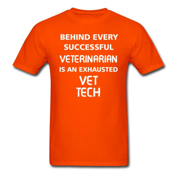 Exhausted Vet Tech Unisex T-shirt-Unisex Classic T-Shirt | Fruit of the Loom 3930-I love Veterinary